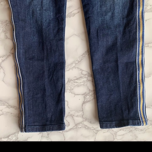 ⭐️ 3/$45 GYMBOREE Cropped Skinny Jeans with Side Stripe SIZE 12 - Picture 4 of 6